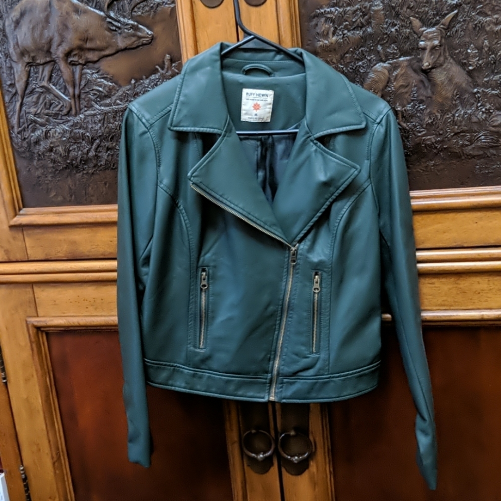 Faux leather jacket